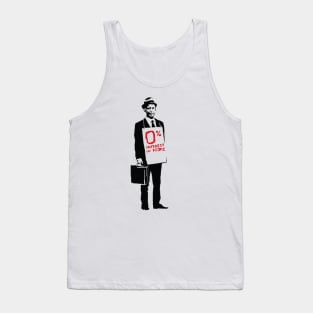 BANKSY Zero Interest in People Tank Top